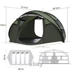 Portable Waterproof Camping Tent 4 Person Foldable Automatic Pop Up Outdoor Tent
