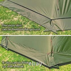 Pyramid Ultralight Outdoor Camping With Chimney Hole Hiking Backpacking Tents US