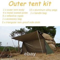 Tent Baker Style Outdoor Camping 2 Layer Hiking Shelter Woodland Tent