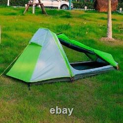 Ultralight Outdoor Camping Double Layer Tent Aluminium Alloy Rod 1 Person Tents